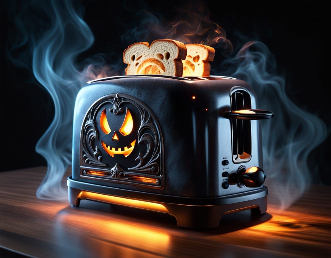 Sinister Haunted Toaster as Eldritch Abomination