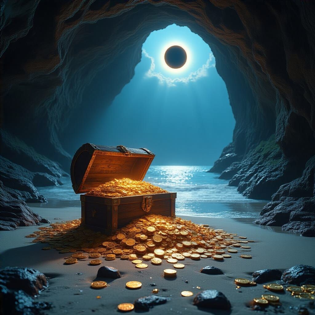Blue Hour Treasure Cave: Gold and Gems
