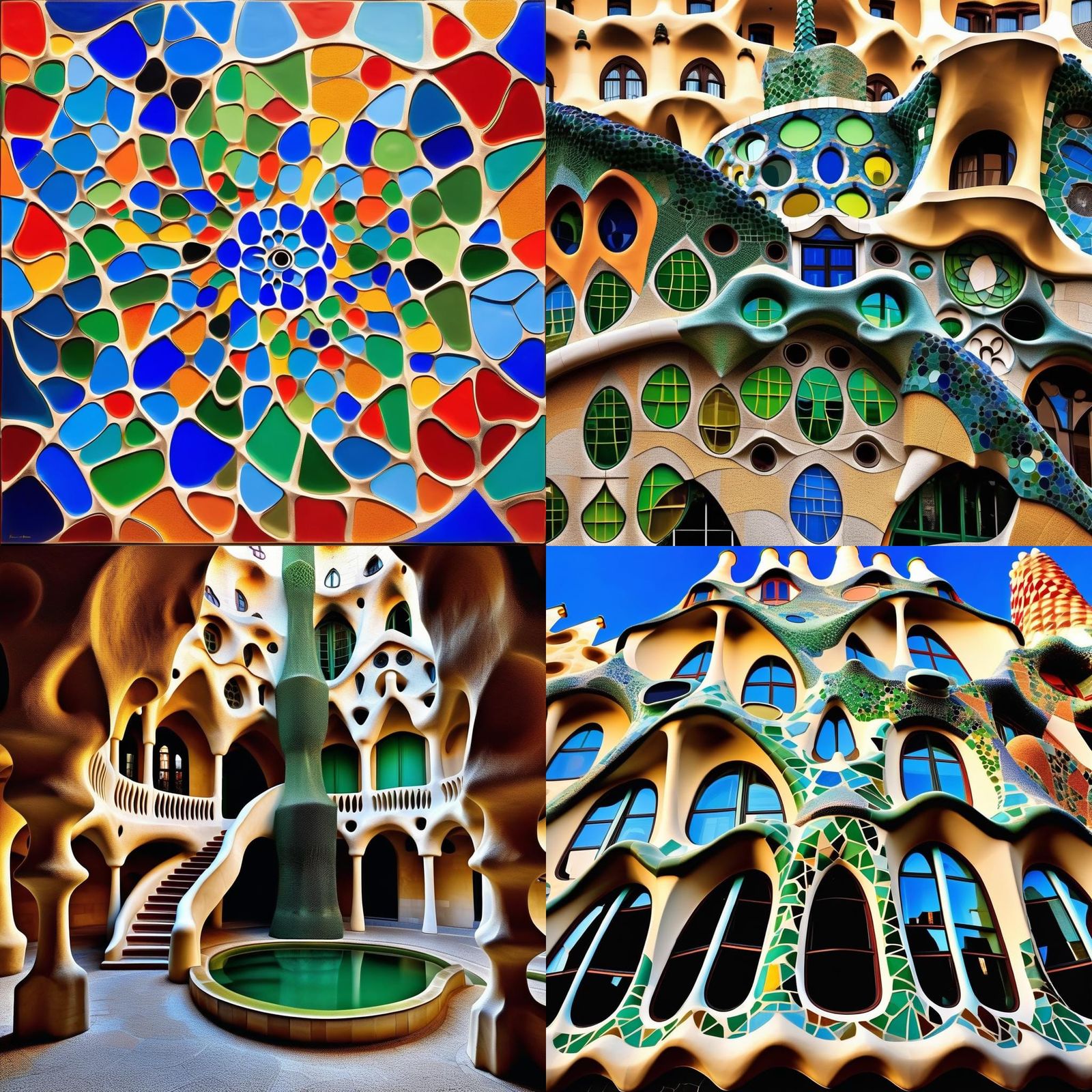 Gaudi-Inspired Architecture with Organic Forms