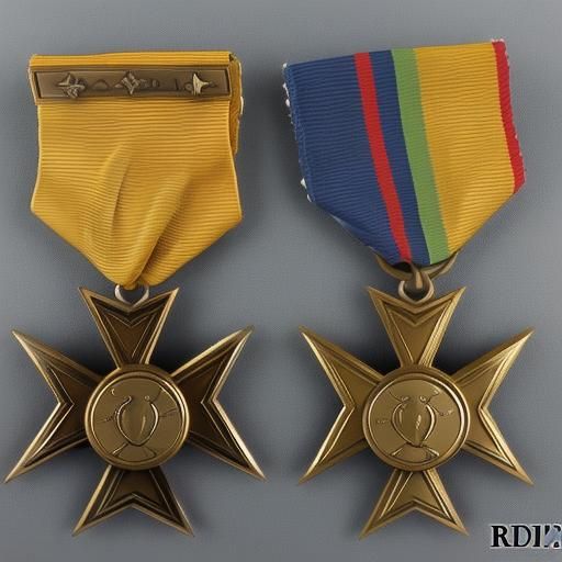 Scrooge McDuck in Military Uniform with Medals