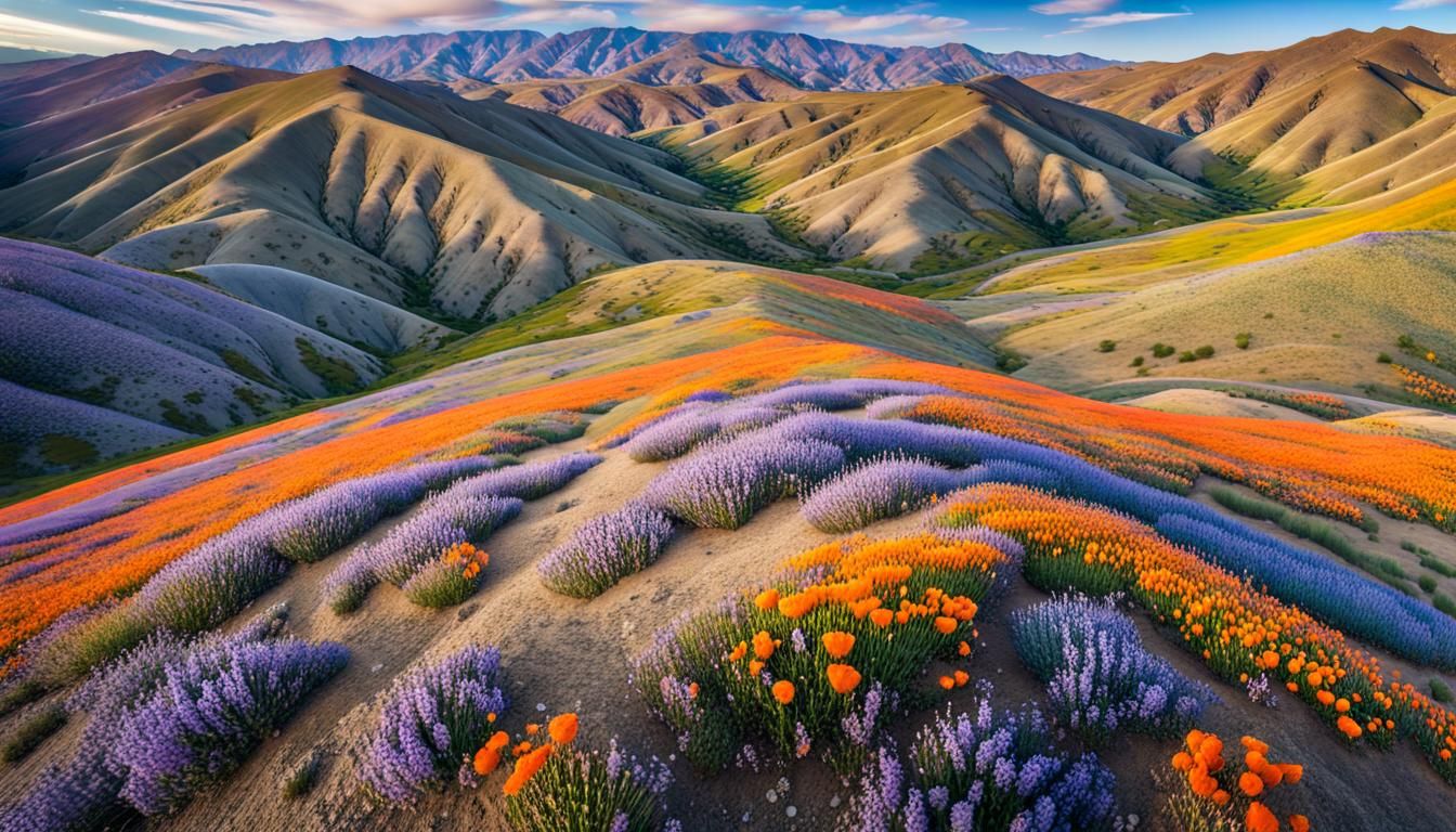 Temblor Range in Bloom: Drone Photography