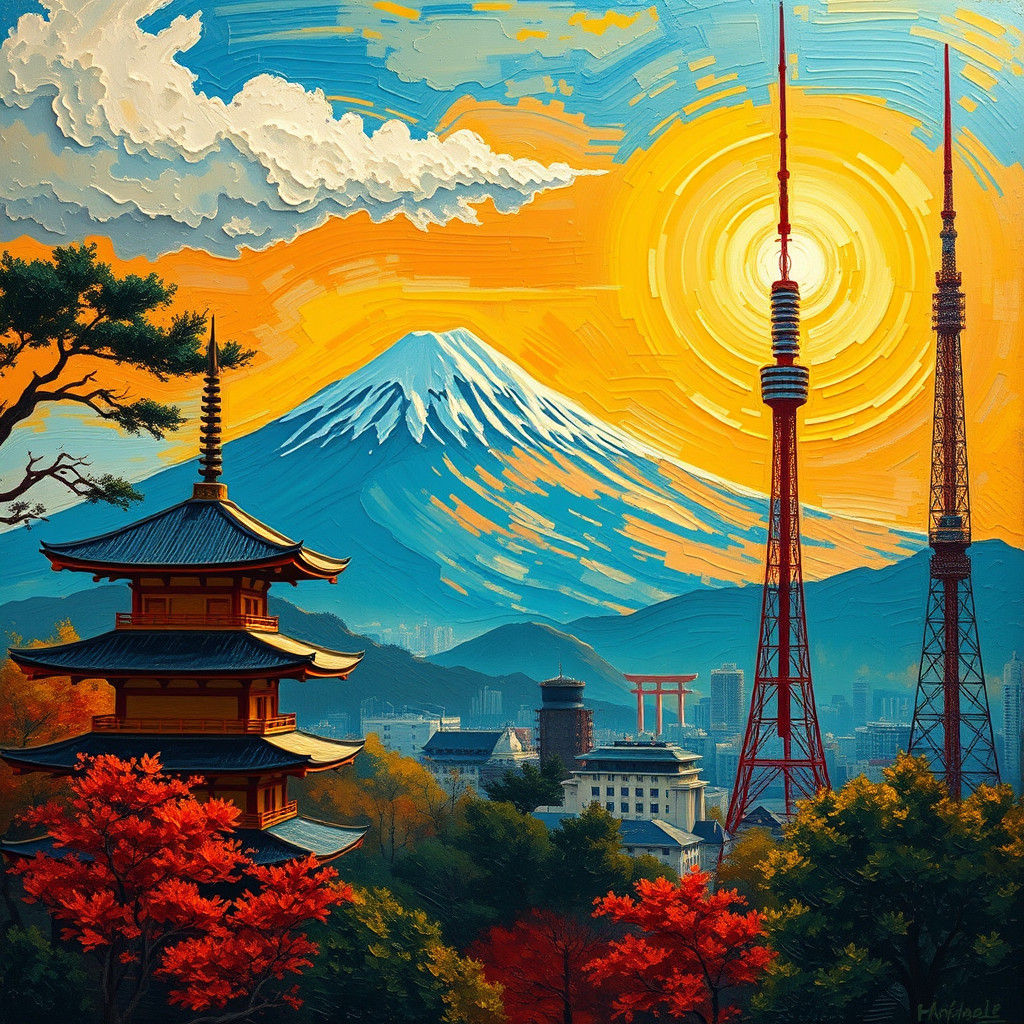 Neo-Expressionist Land of the Rising Sun