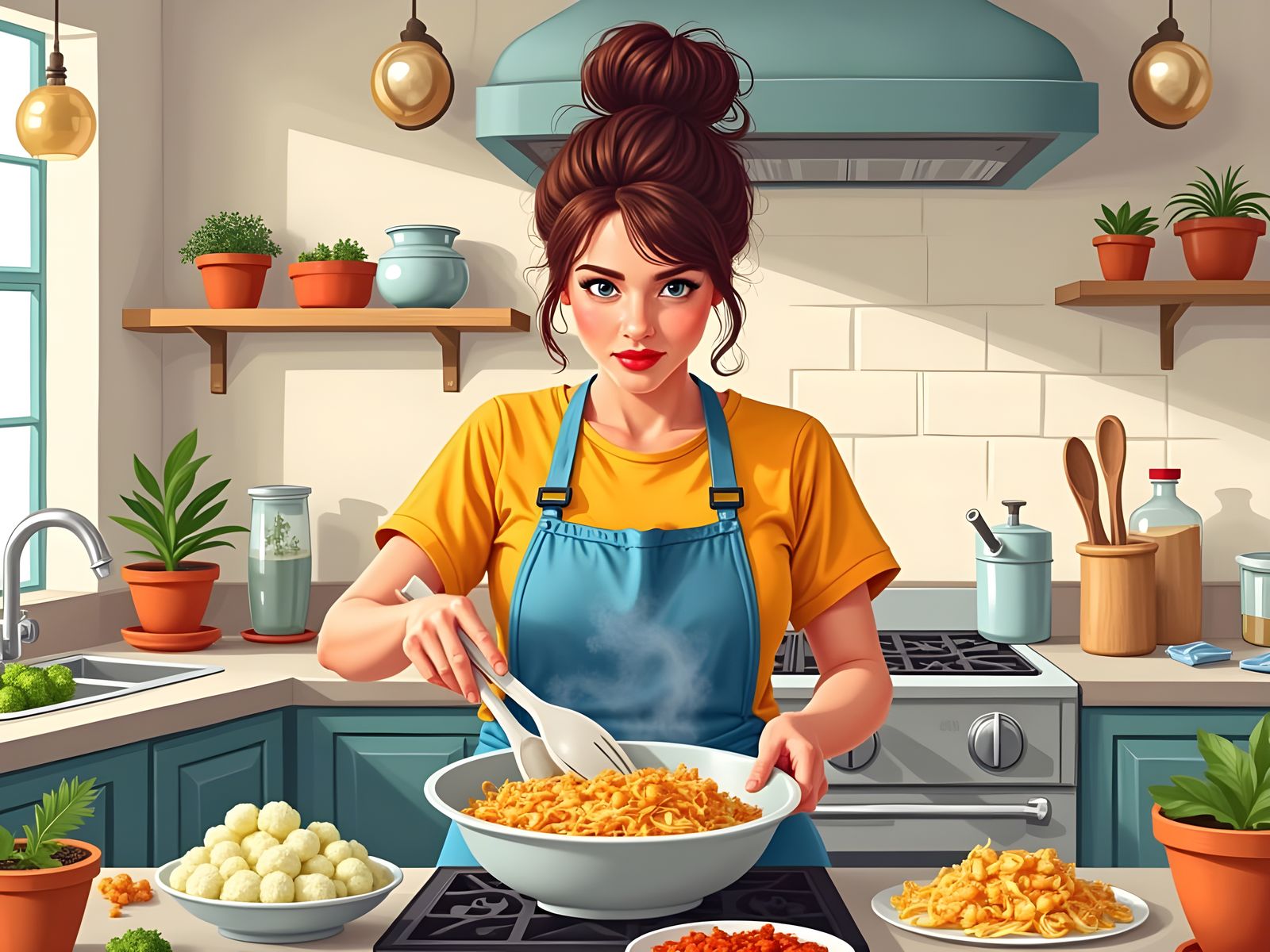 Vegetable Stir Fry with Cauliflower and Cabbage