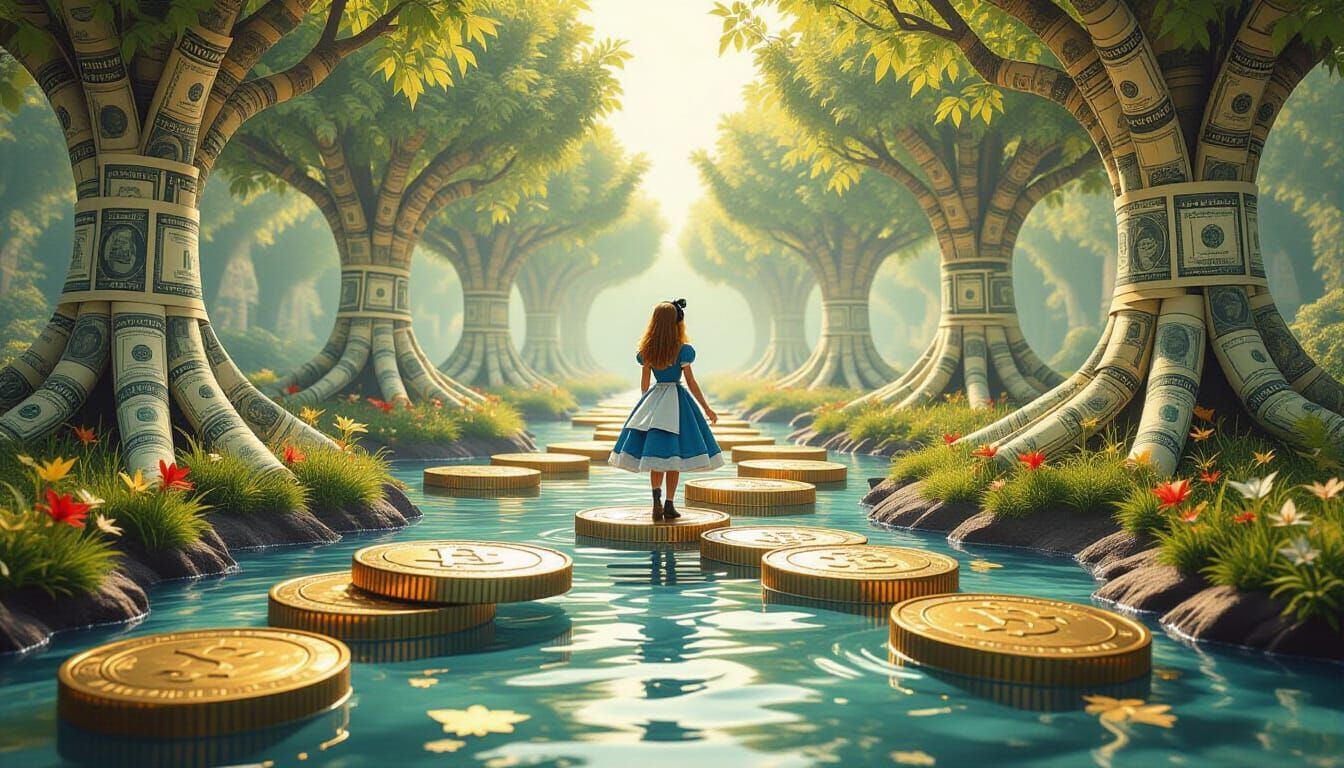 Alice Navigates a Currency Landscape