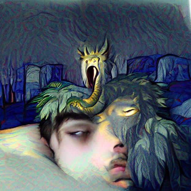 Mythological Creature Awakens to Dark World