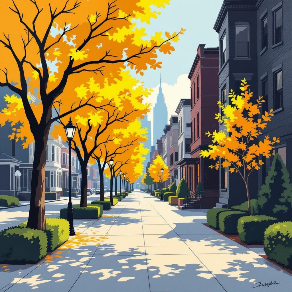 Minimalist Yellow Abstract Art