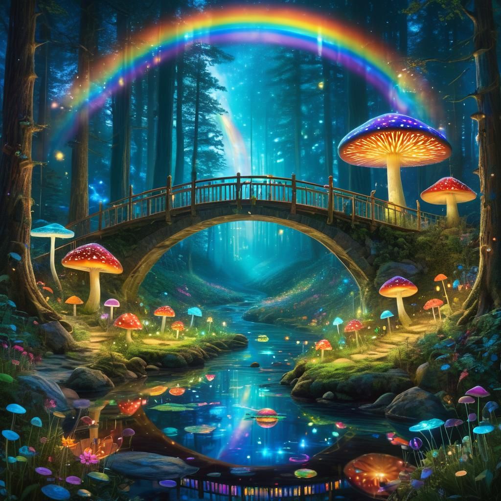 Celestial Meadow: A Mystical Forest Haven
