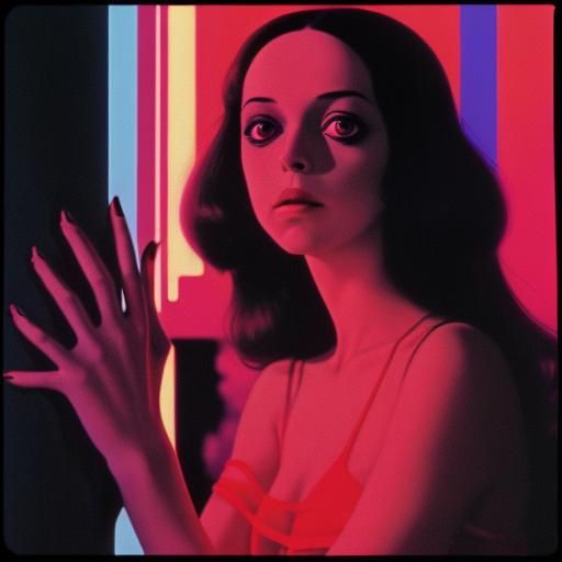 Synthwave Horror in Giallo Style
