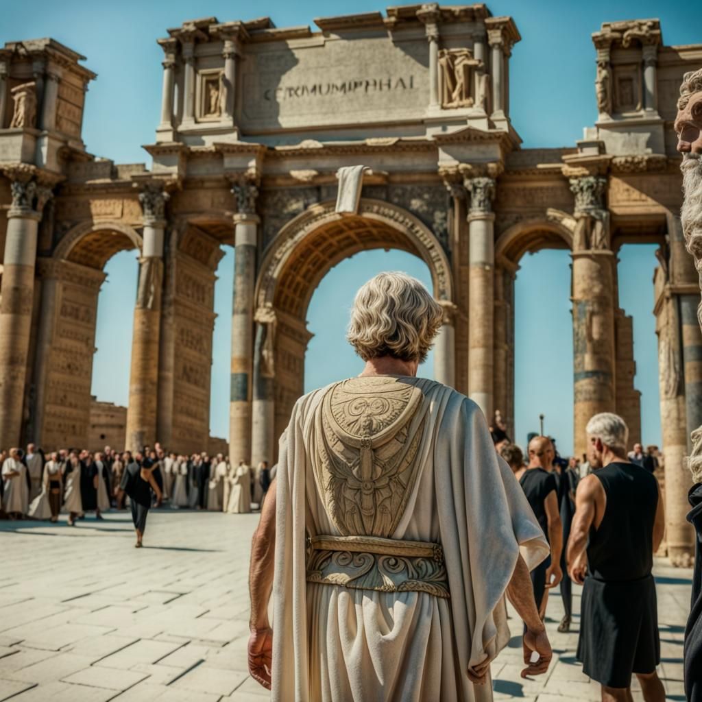 Emperor Septimus Severus Visits Leptis Magna