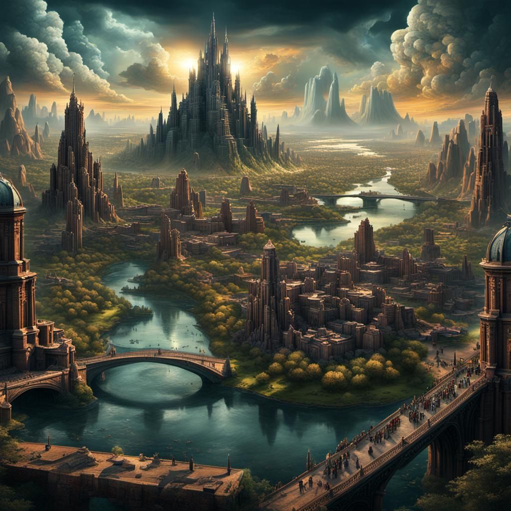 City of Strange Way State Park: Digital Matte Painting