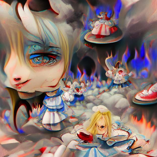 Dark Alice in Wonderland Nightmare