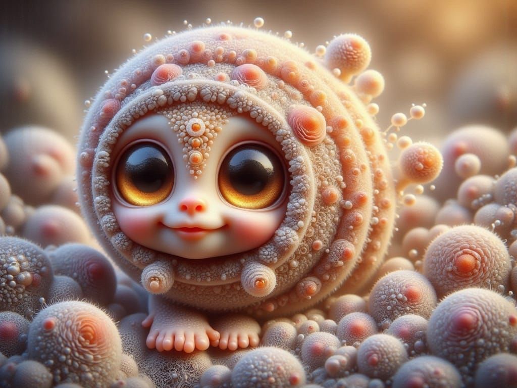 Whimsical Glass Snail in Delicate Lace and Sparkles