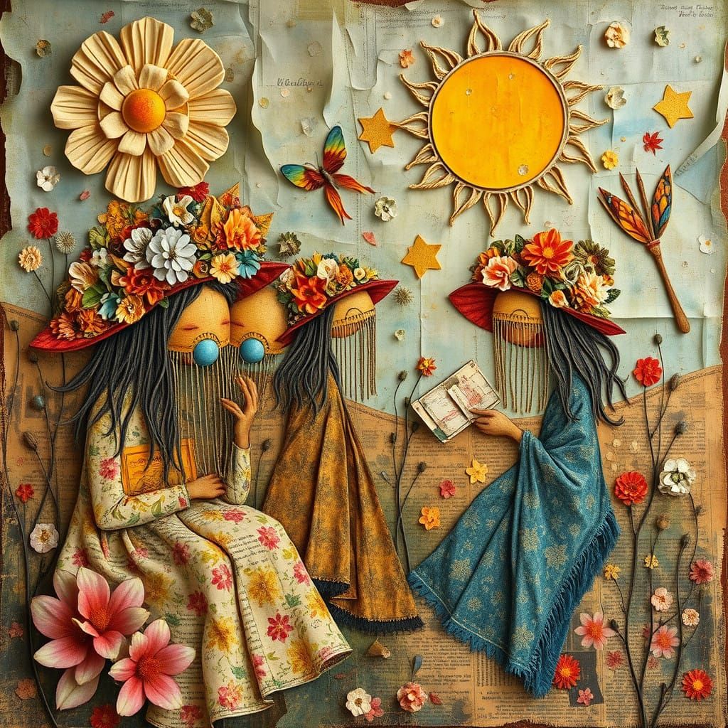 Dreamlike Whimsy in Vibrant Textures