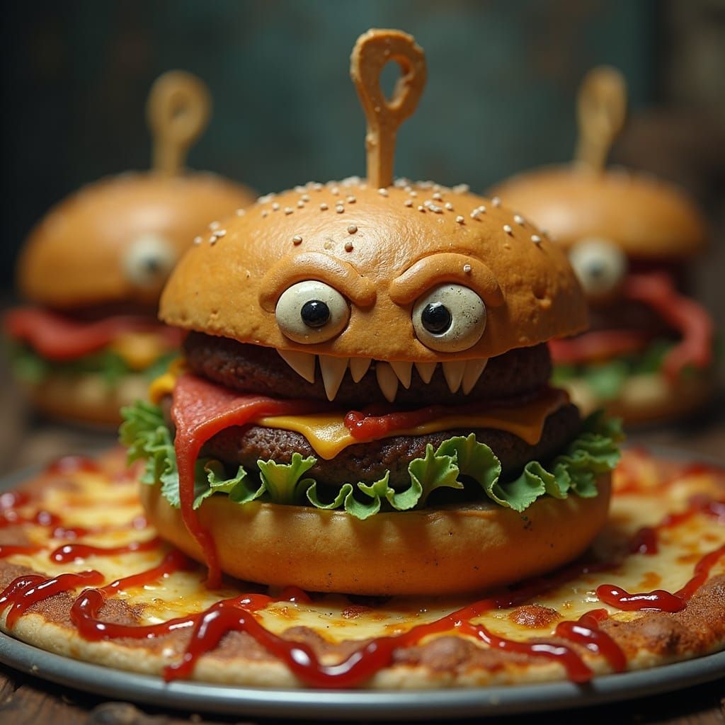 Darkly Comedic Food War in Gothic Claymation Style