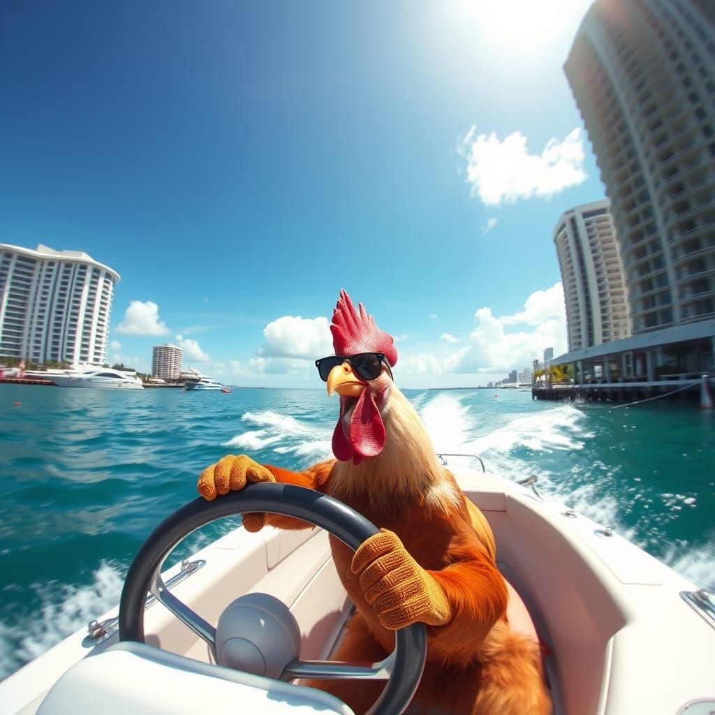 Rooster Cruises Miami City Waves in Style