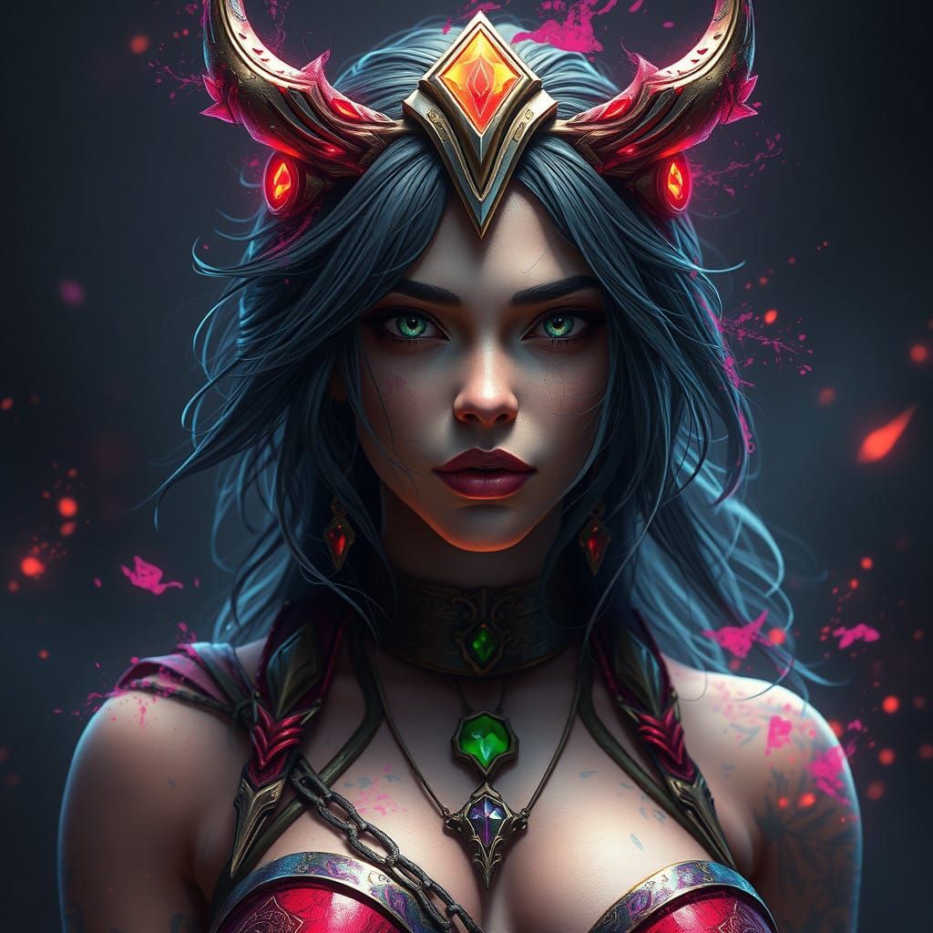 Ethereal Huntress in Willowwhisper Style Portraits