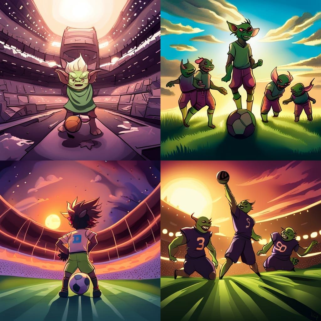 Goblin Victory in Football Arena: Anime Style