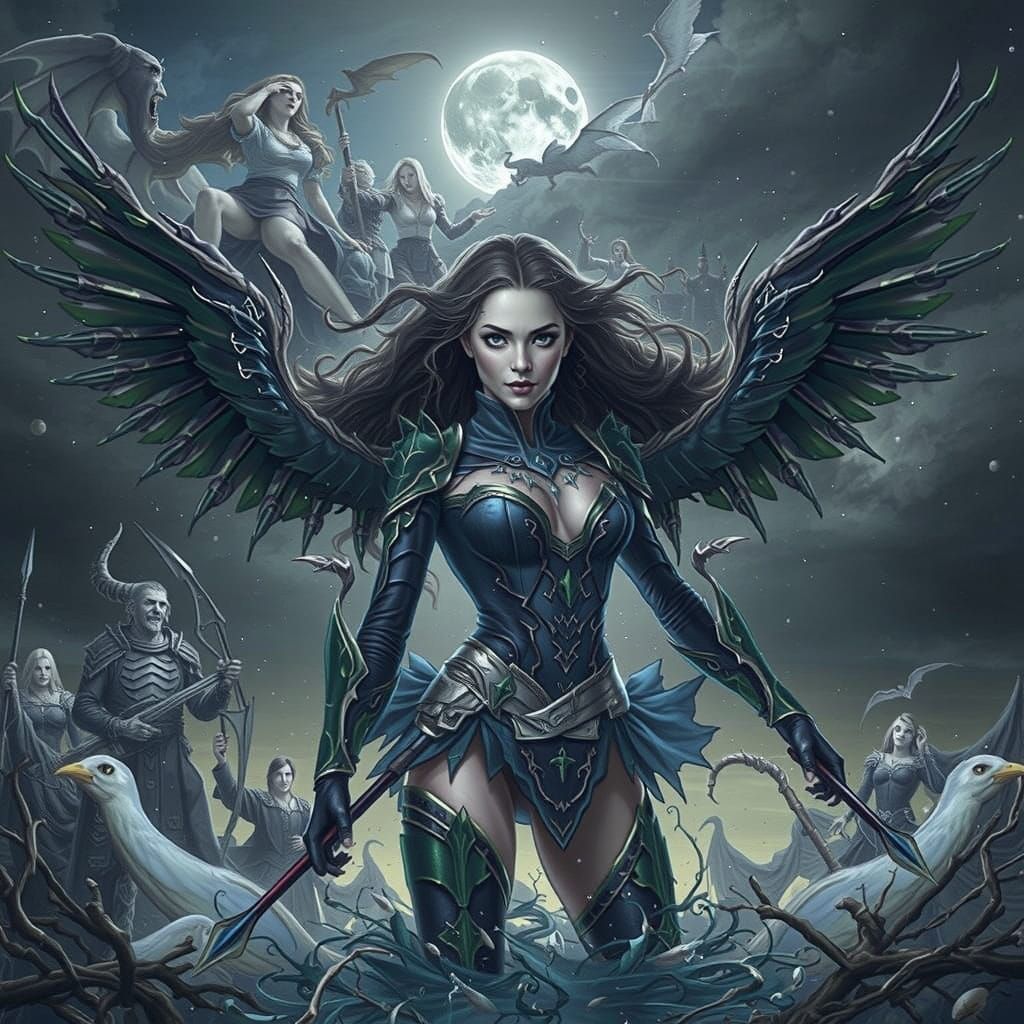 Mythical Sea Creatures in Eerie Harmony