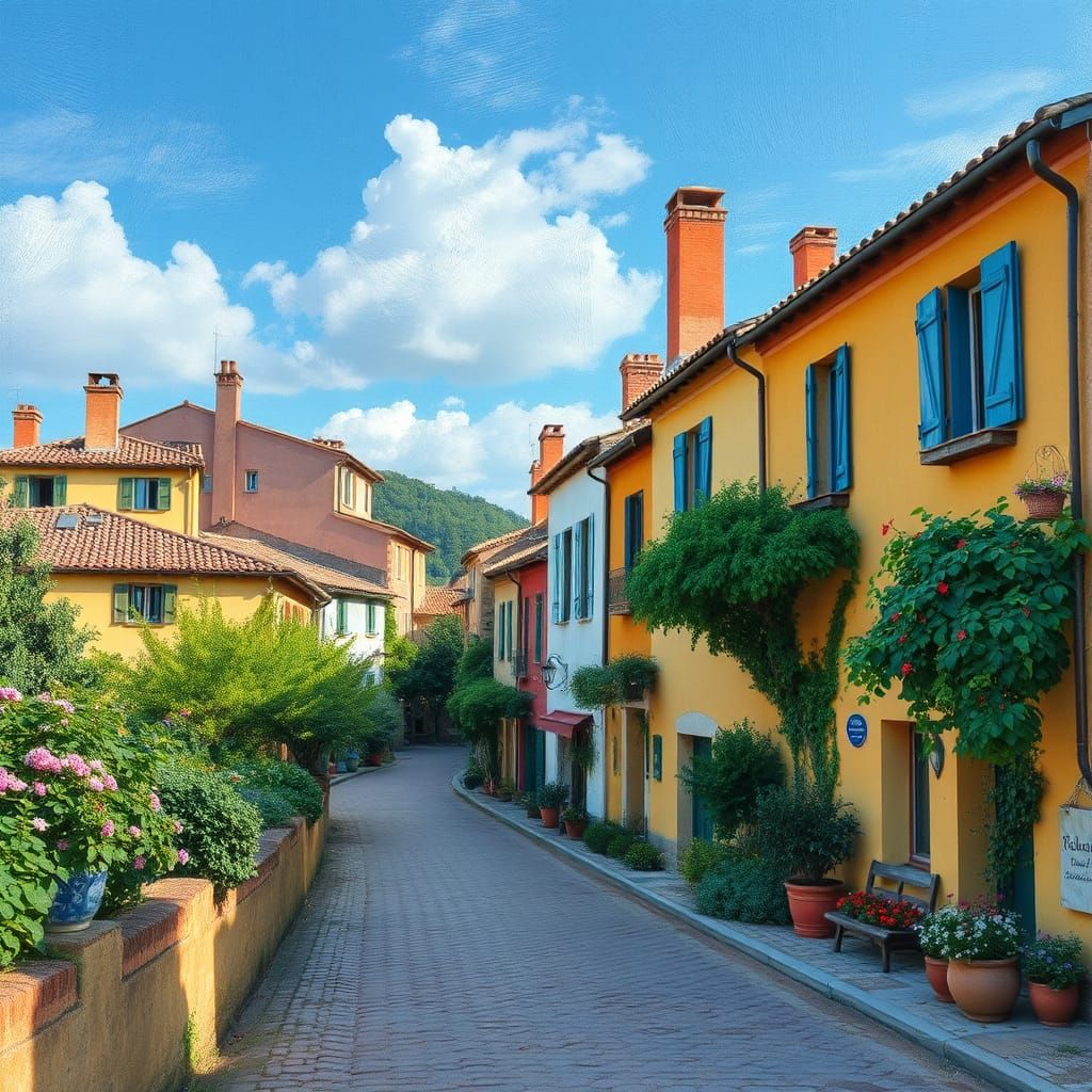 Picturesque Provençal Village Inspired by Impressionism