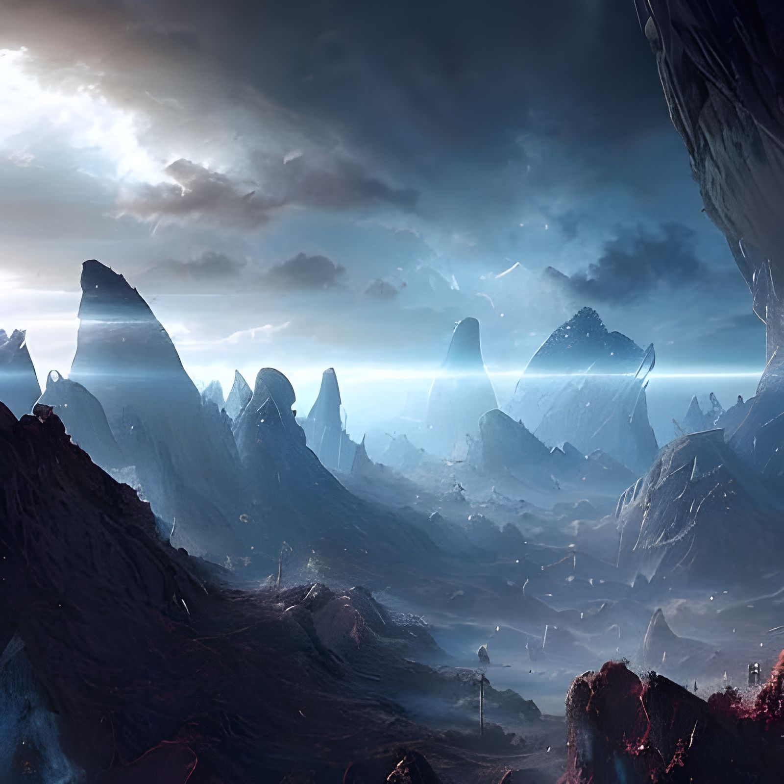 Mysterious Alien Worlds Imagined by AI