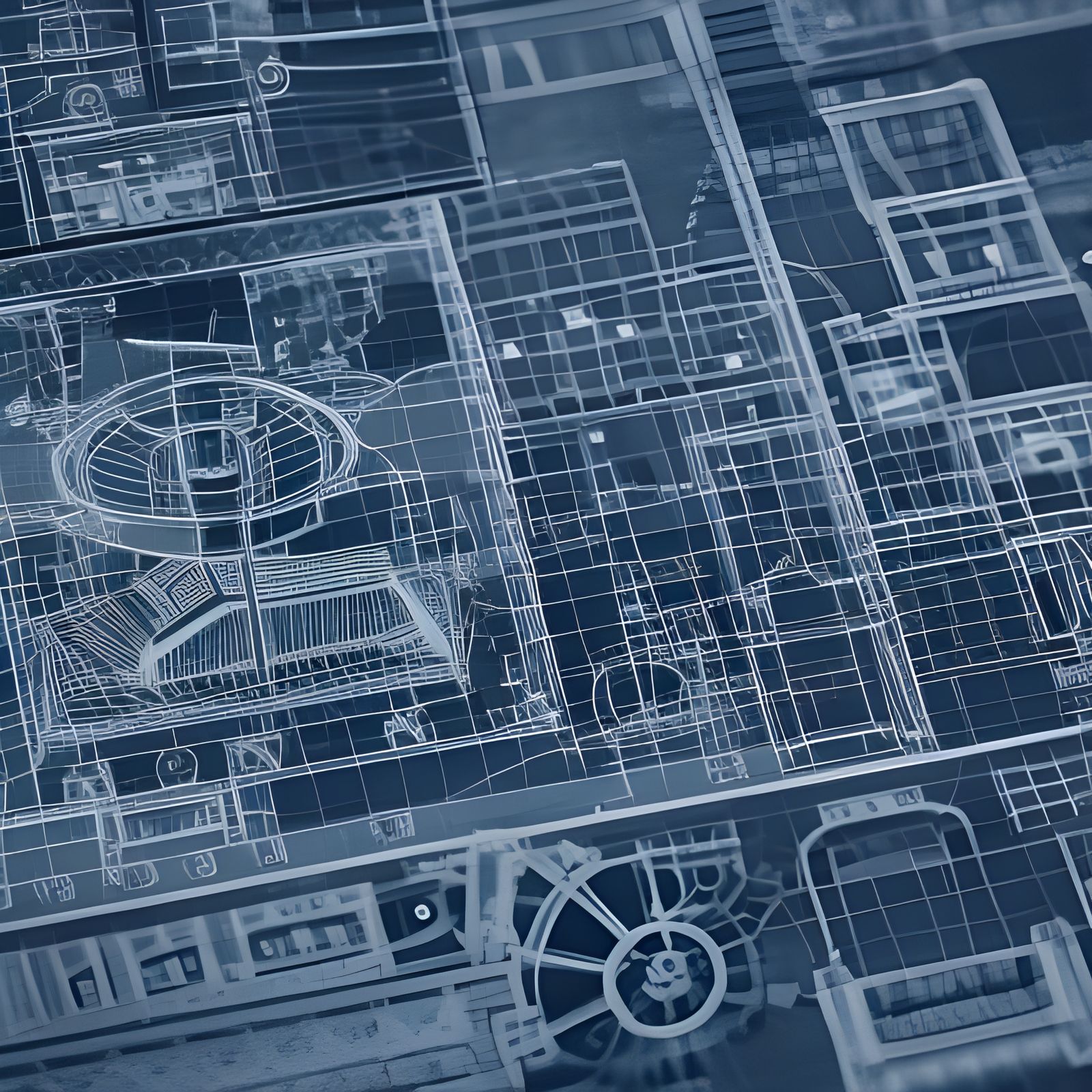 Hyper-Detailed Building Blueprints with Bokeh