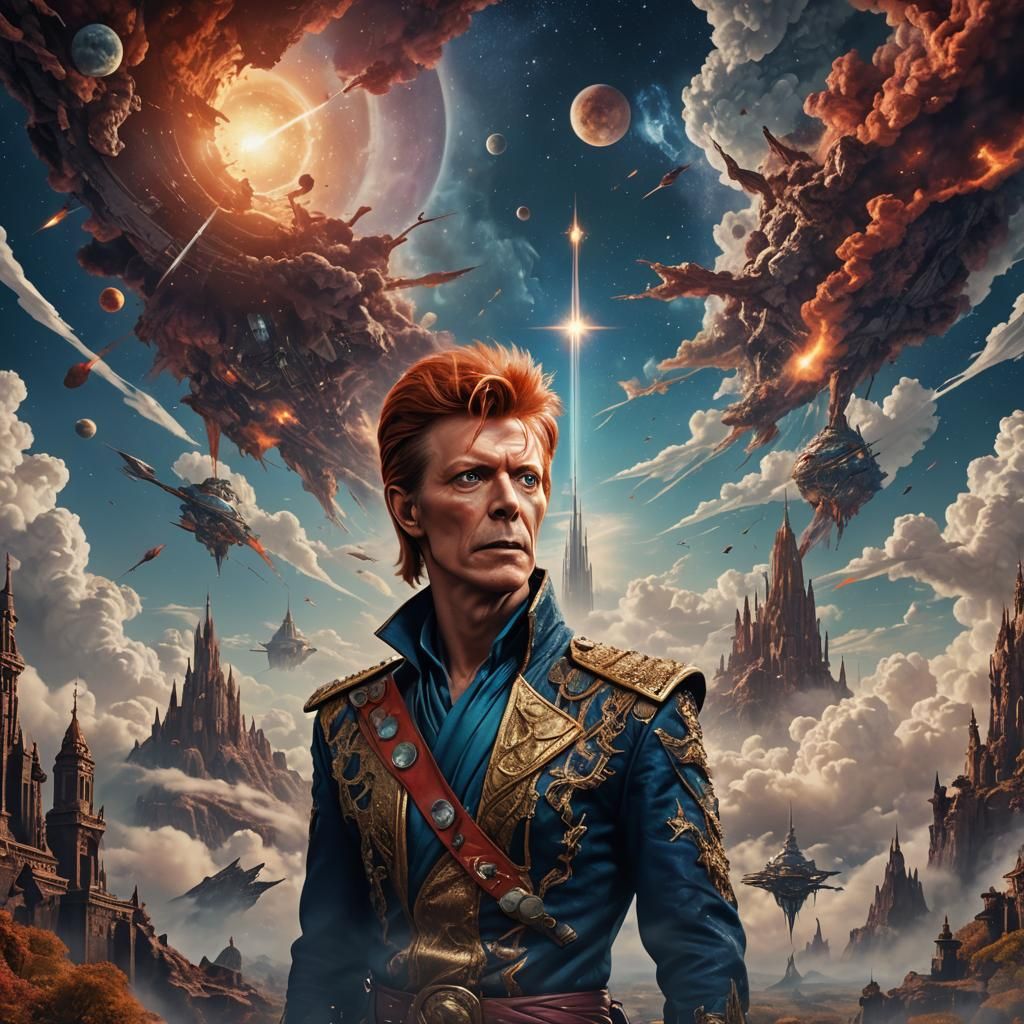 Bowie in the Sky: Detailed Matte Painting