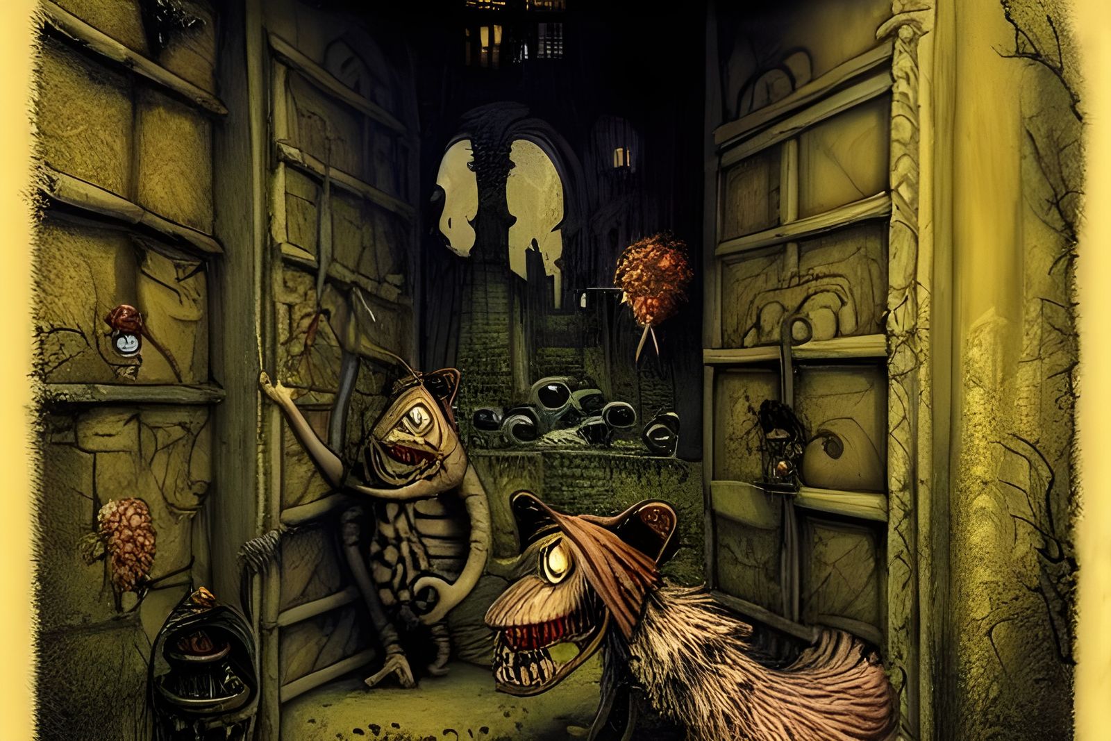 Slum Creatures in Dark Gothic Style