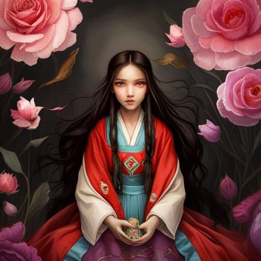 Alice in Korean Hanbok