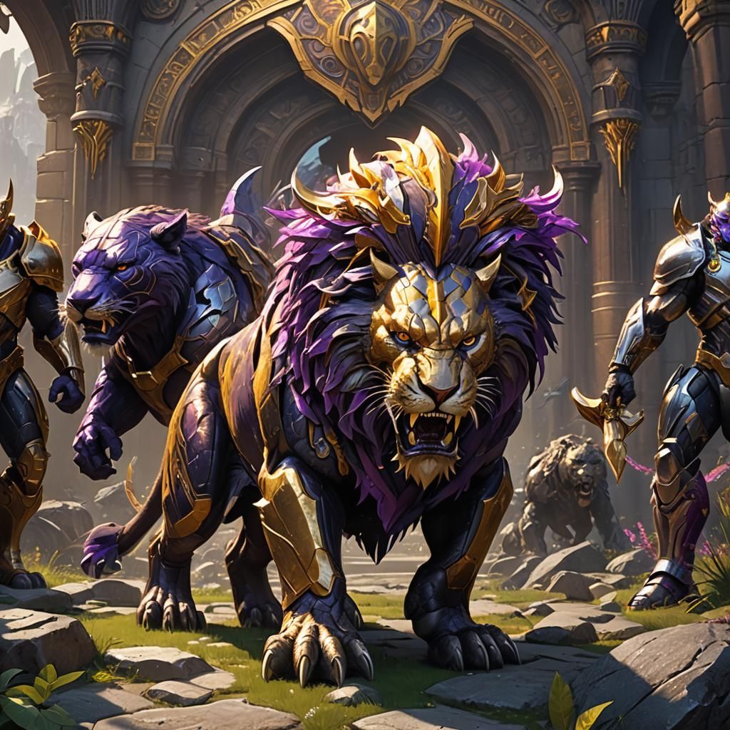 Saber-Tooth Superhero in Vibranium Armor, Dark Fantasy Art