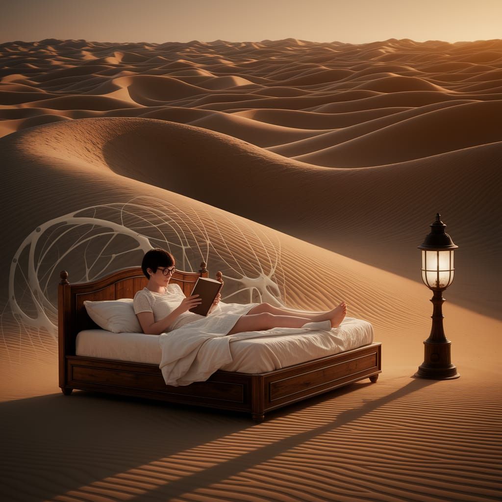 Reading in the desert