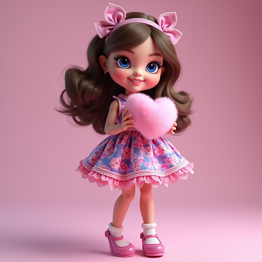 Hyper-Realistic Bratz Doll in Candy Dress