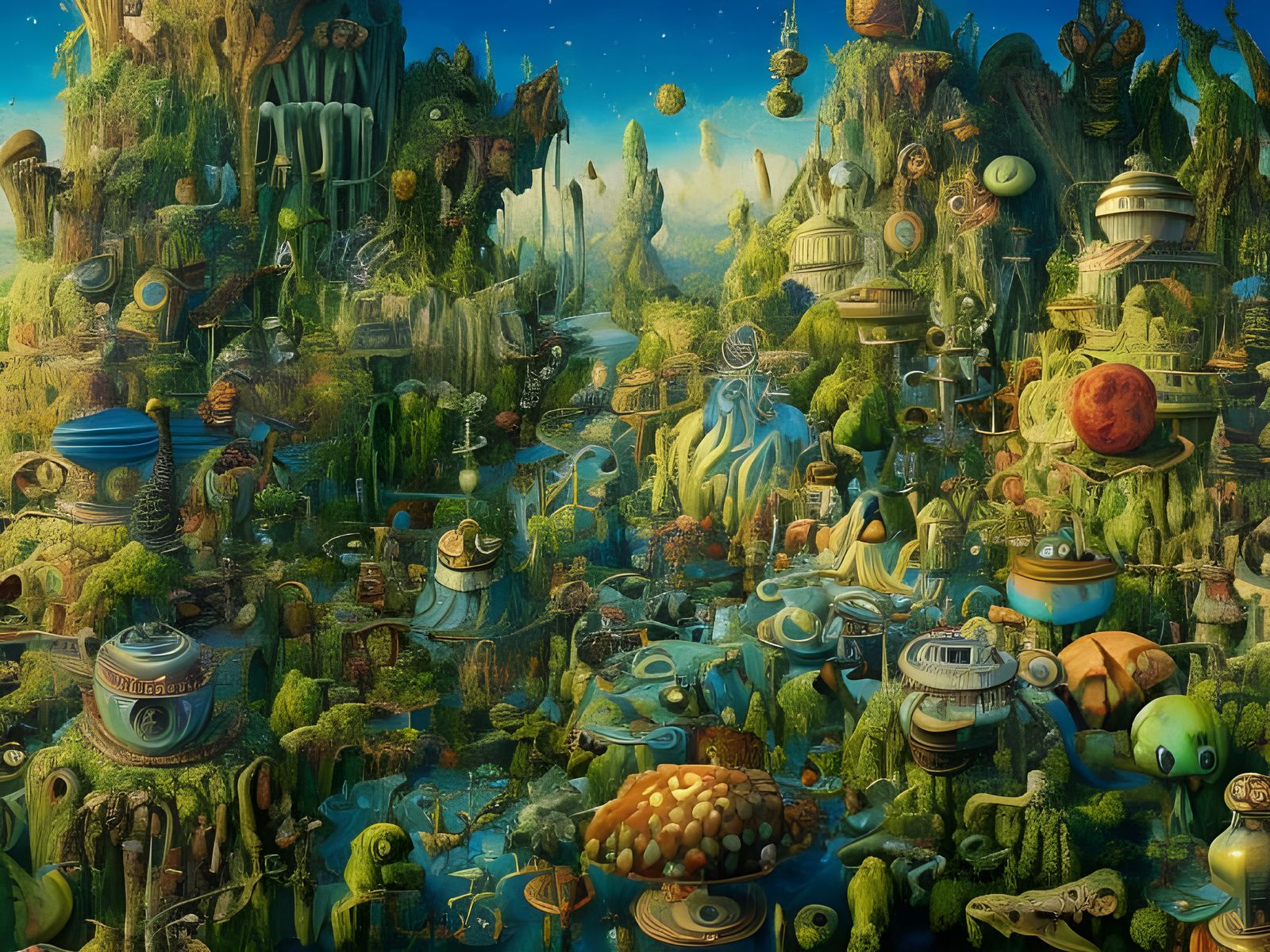 Lush Alien World: Detailed 3D Render