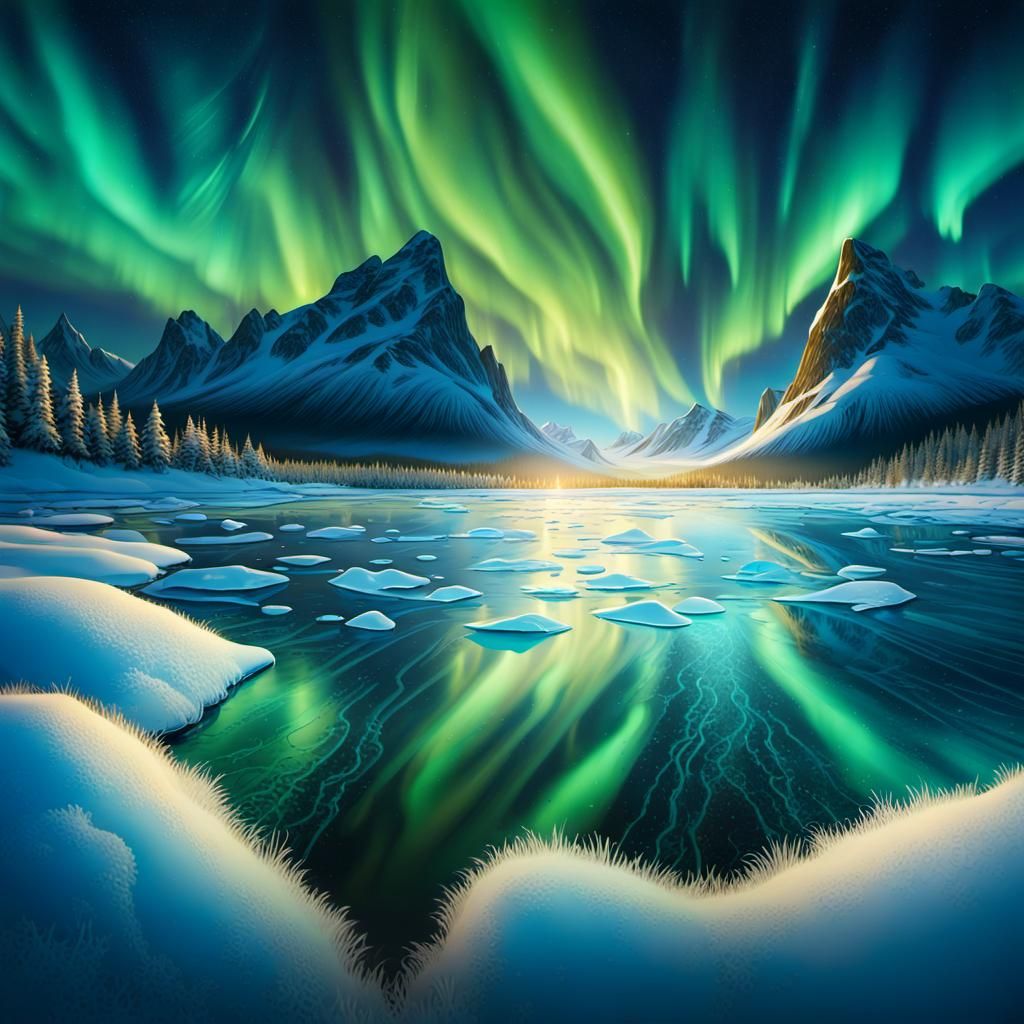 Breathtaking Winter Wonderland Panorama