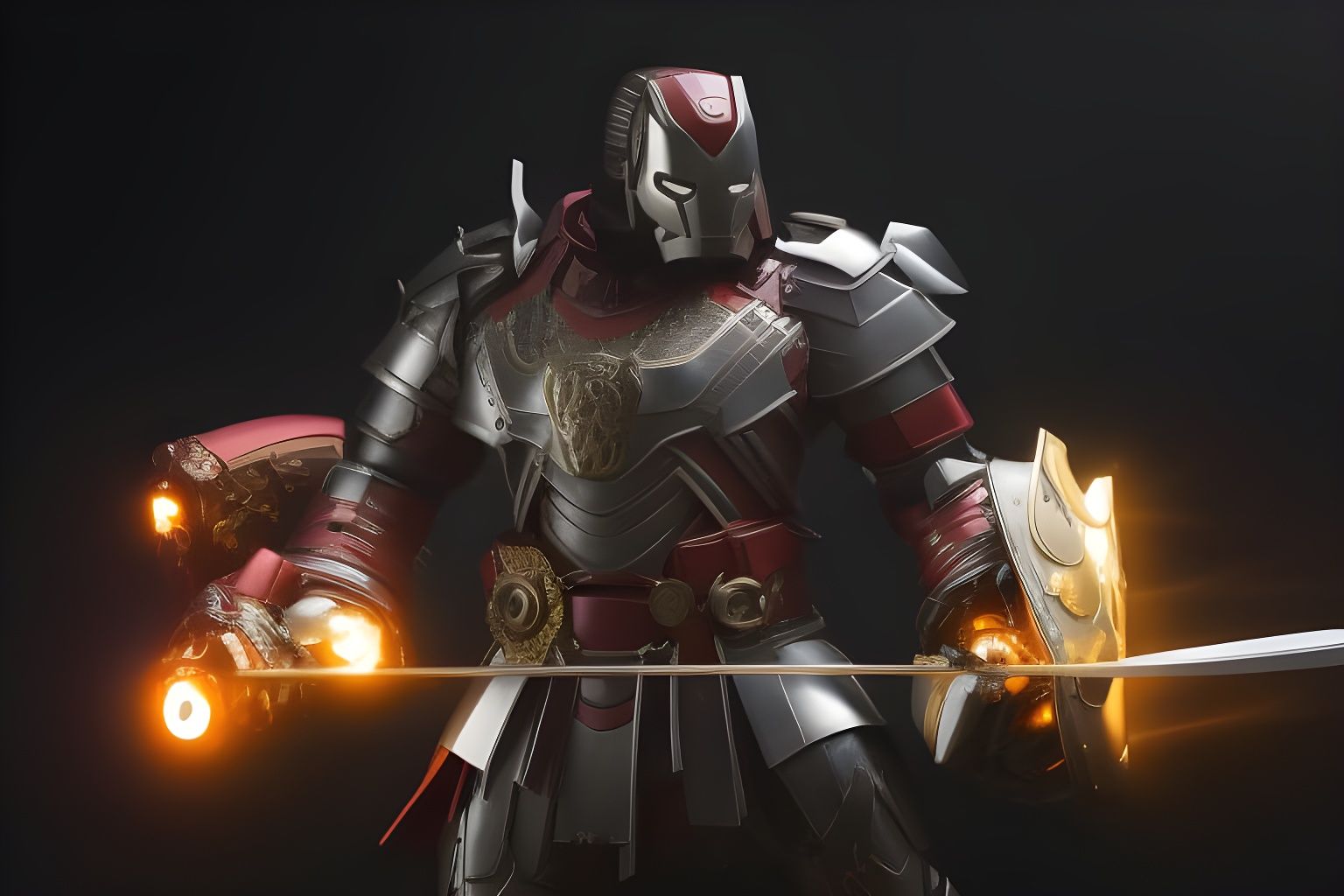 Samurai Iron Man in Dystopian Feudal Japan