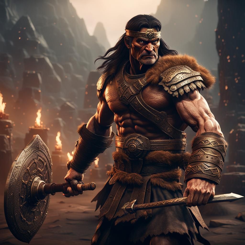 Conan the Barbarian: 3D Game Cinematic Render