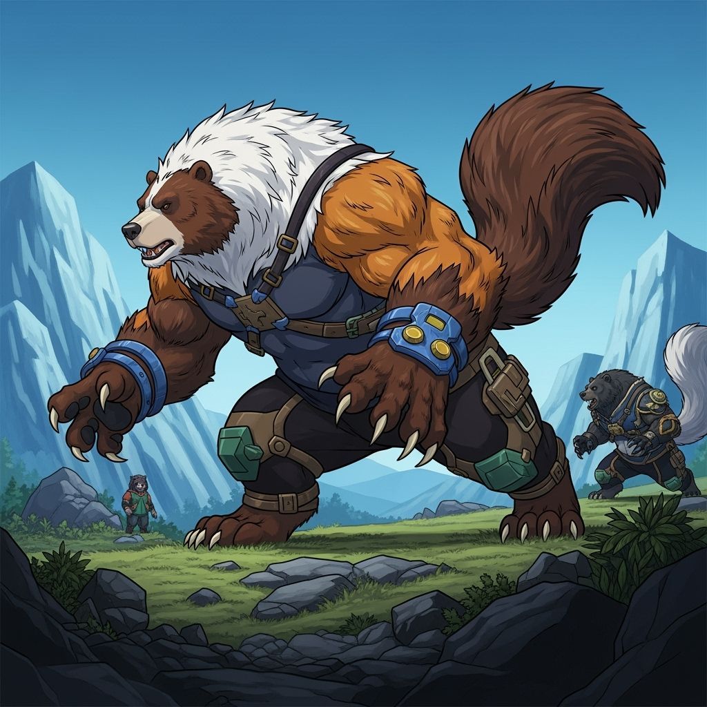 Bearalines: Powerful Canine-Gorilla Hybrids in Cel-Shaded Ma...