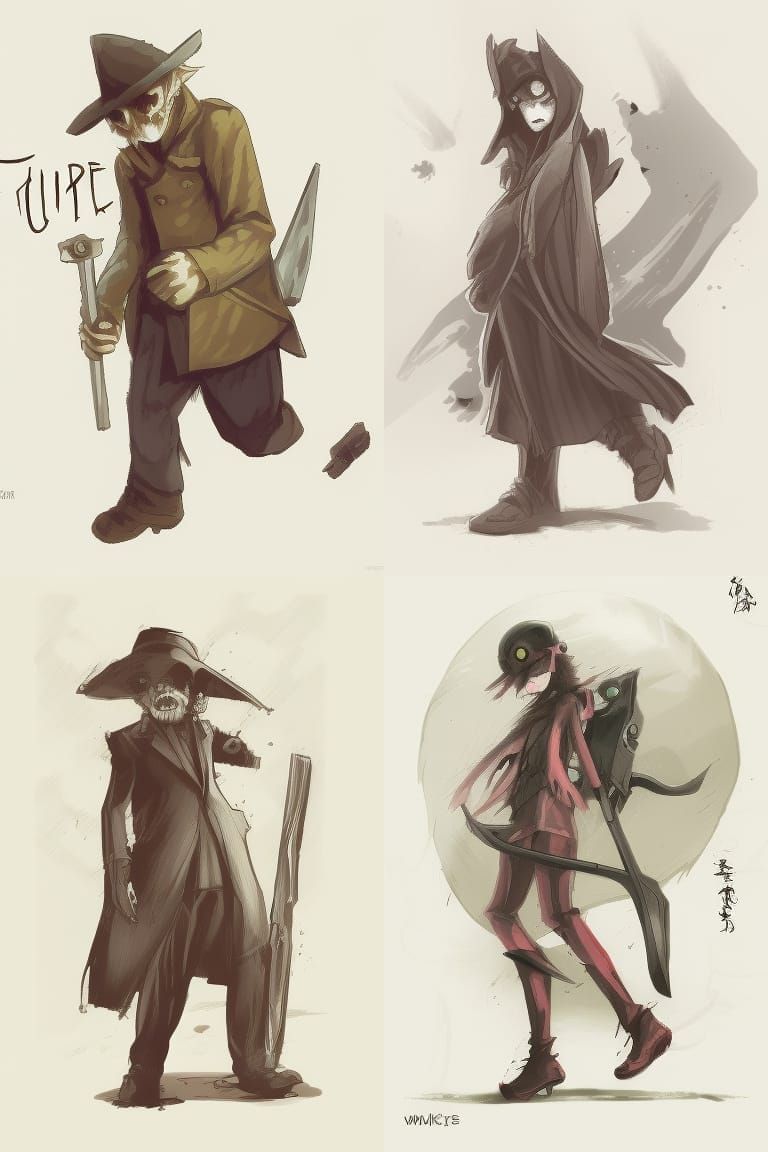 Insect Detective in Noir Horror Style