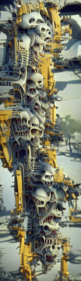 Skeleton Machine Generated from Simple Prompt