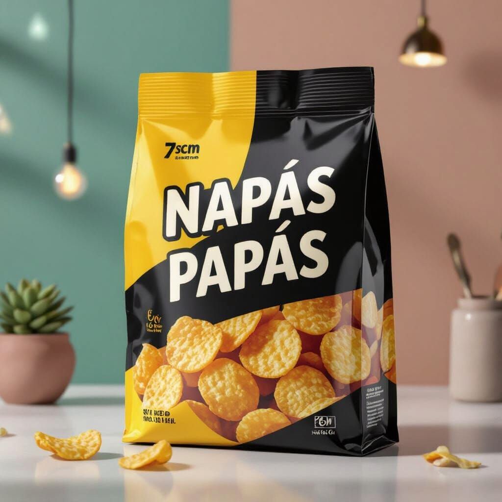 Vibrant Snack Bag Design with Graffiti Art