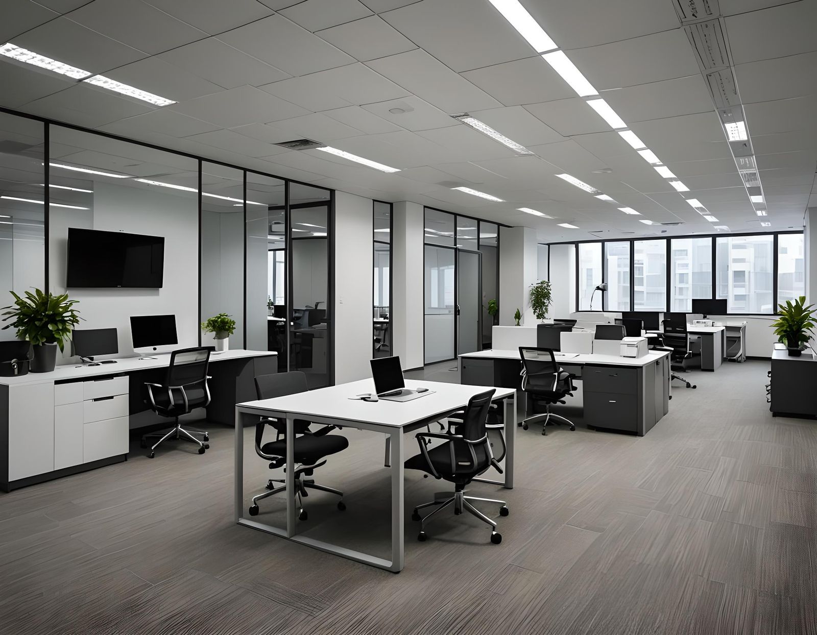 Modern Office Interior: Clean and Functional Design