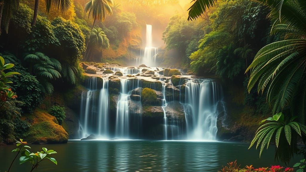 luang prabang waterfall, Laos