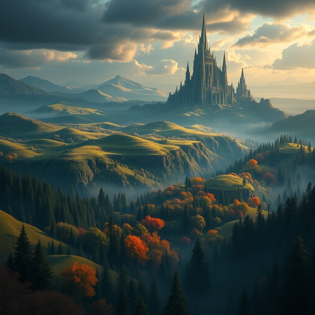 Mystical Landscape Matte Painting in Unreal Engine 5