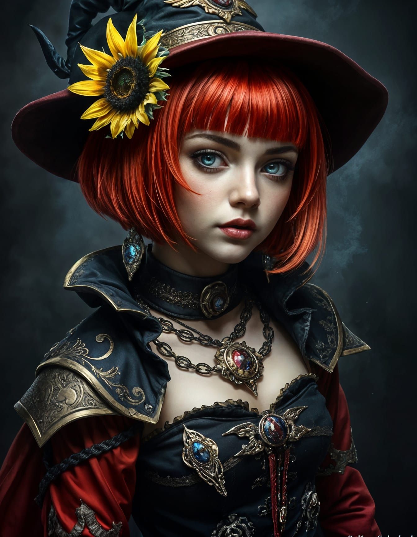 Radiant Sunflower in Digital Art Style