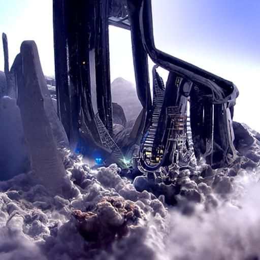 Mining Platform in Clouds with Alien Temple