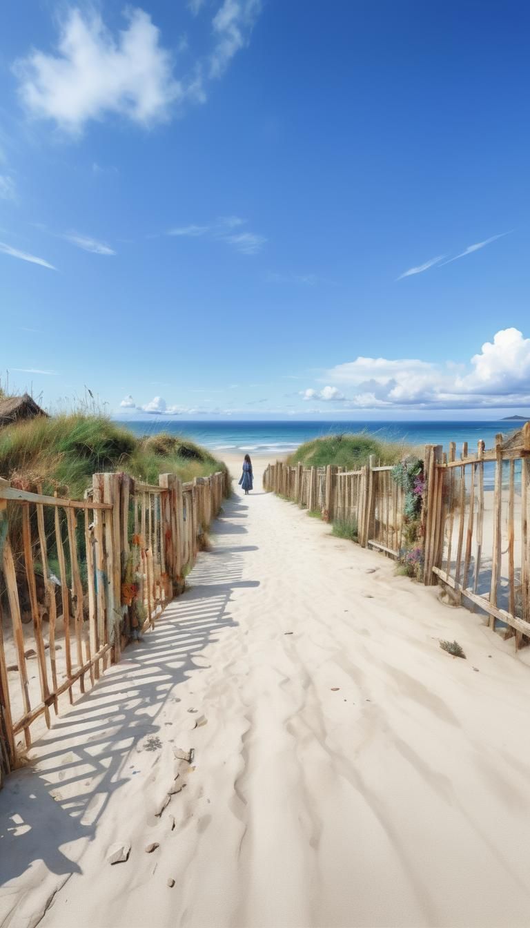 Lucid Dream Doorway: Stylized Watercolor Illustration