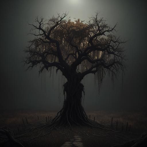 Terrifying Scarecrow Monster Portrait in Ultra-Realistic Hor...