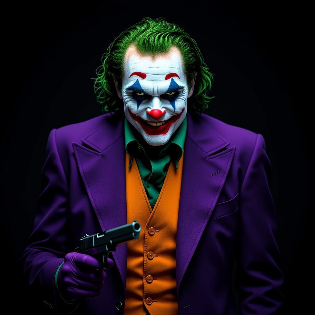 The Joker Emerges from Shadow in Cinematic Realism