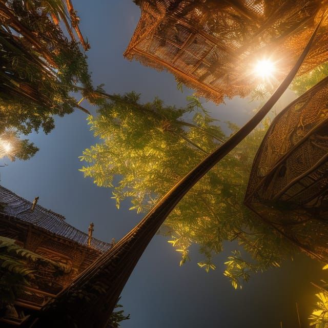 Metal and Bamboo