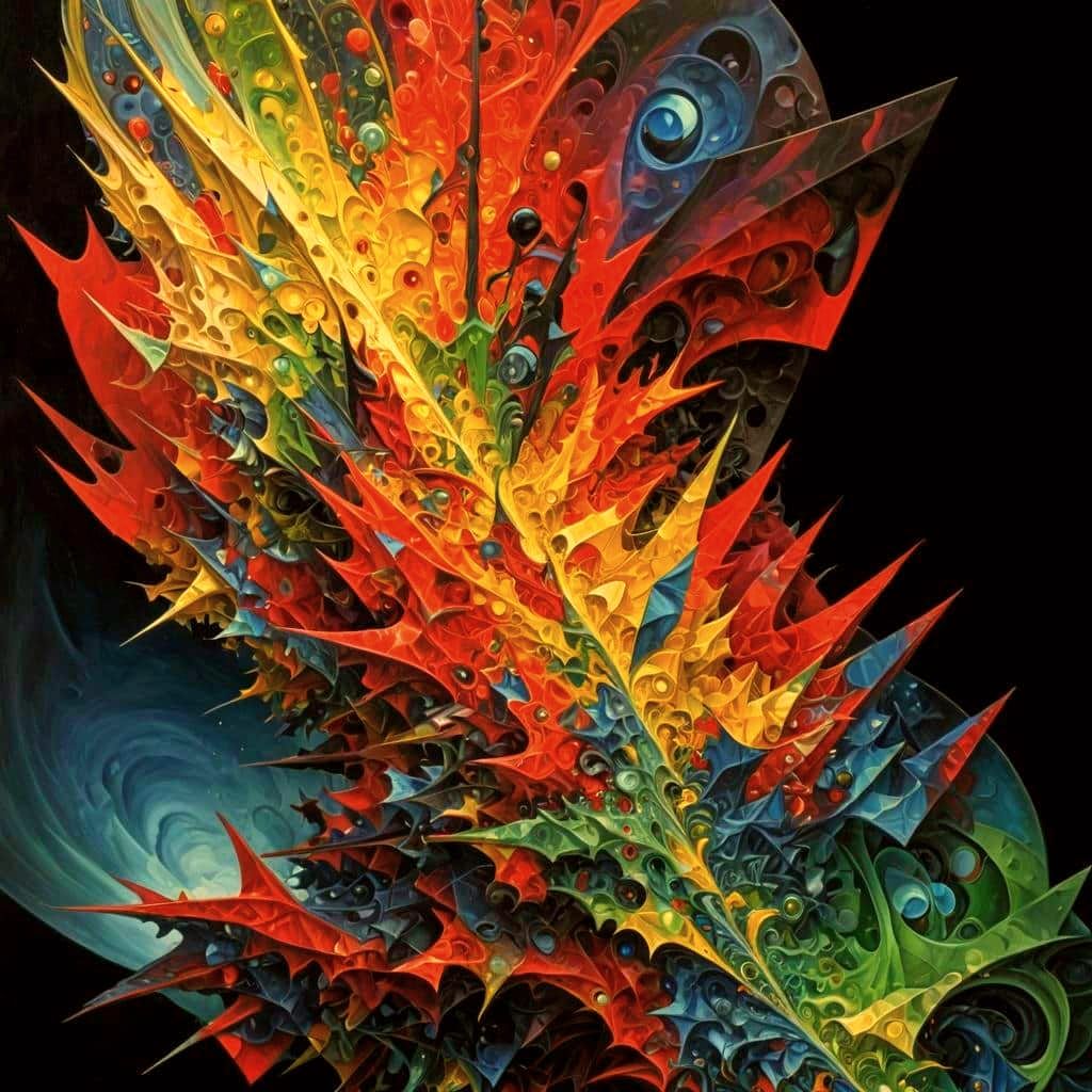 Abstract Art Masterpiece in Cubist Expressionist Style