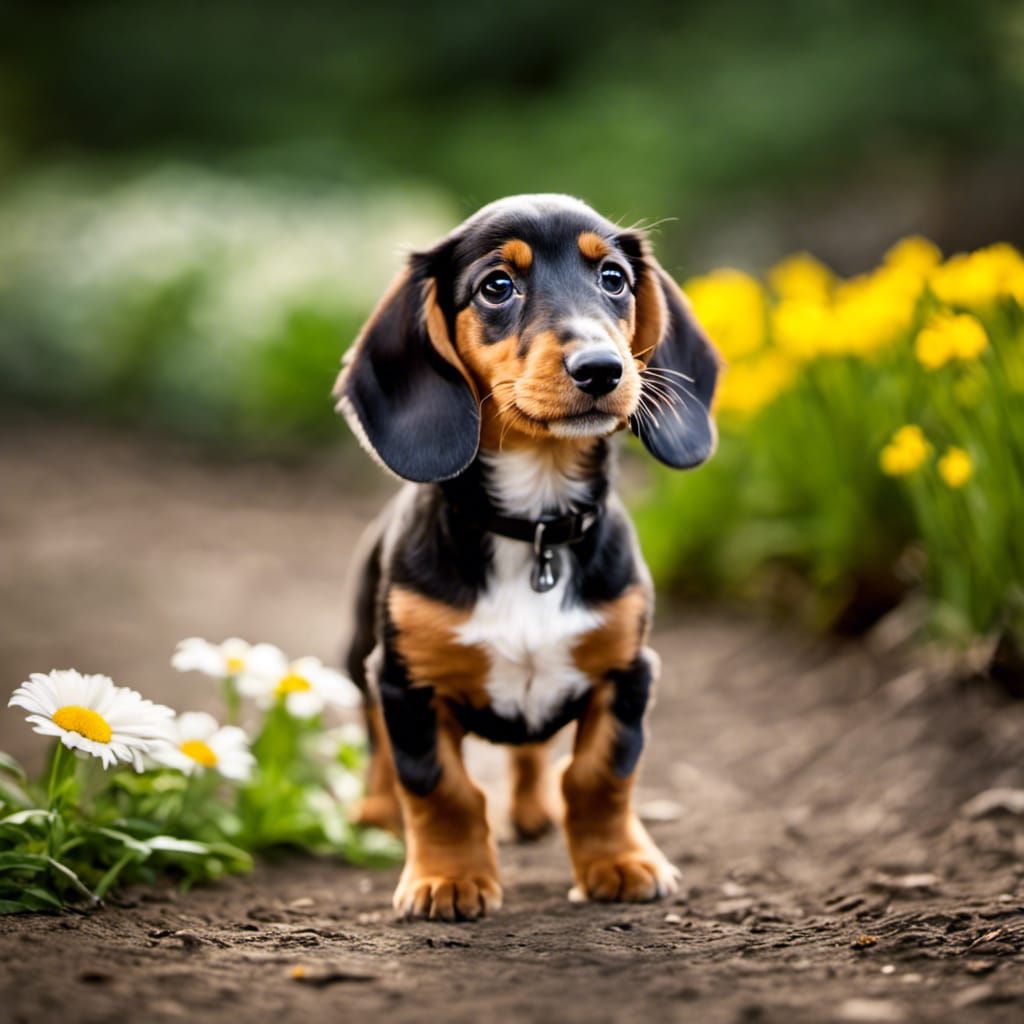 Adorable Dachshund puppy